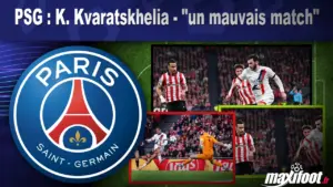 PSG : K. Kvaratskhelia qualifie sa performance de « mauvais match »