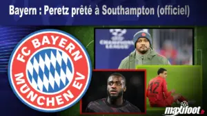 Bayern : Le prêt de Peretz à Southampton confirmé officiellement