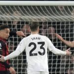 Man Utd freiné à Bournemouth après le carton rouge de Maguire