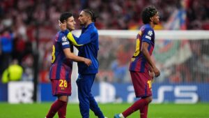 Raphinha s&rsquo;en prend à l&rsquo;arbitrage après le match Atlético – Barcelone