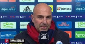 Giulini révèle son regret sur Pio Esposito et loue Palestra à Cagliari