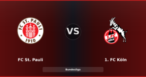 FC St. Pauli – 1. FC Köln : bataille pour le maintien en Bundesliga